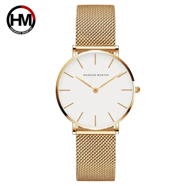 Drop Shipping A++++ Quality Stainless Steel Band Japan Quartz Movement Waterproof Women Full Rose Gold Ladies Luxury Wrist Watch - Image 7