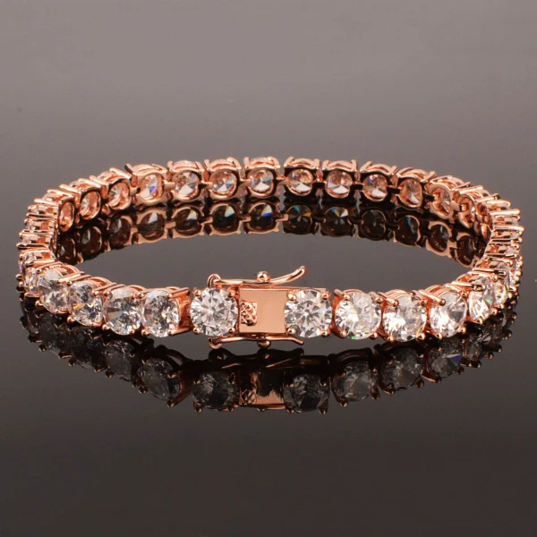 CUC Tennis Chain Bracelet For Women Men Gold Silver Color 1 Row Cubic Zirconia Link Fashion Hip Hop Jewelry 3mm 4mm 5mm 6mm - Image 5