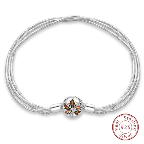 Bracelet Silver 925 Original 17-20CM Star Moon Sun Four Leaf Clover Green Zircon Bracelets Fit DIY Charms Birthday Jewelry Gifts - Image 66