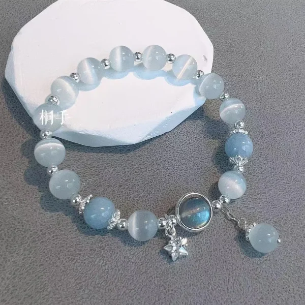 New Simple Beads Crystal Bracelet For Women Girls Korean ins Flower Fox Feather Tassel Bracelets Best Friend Jewelry Gifts 2024 - Image 11