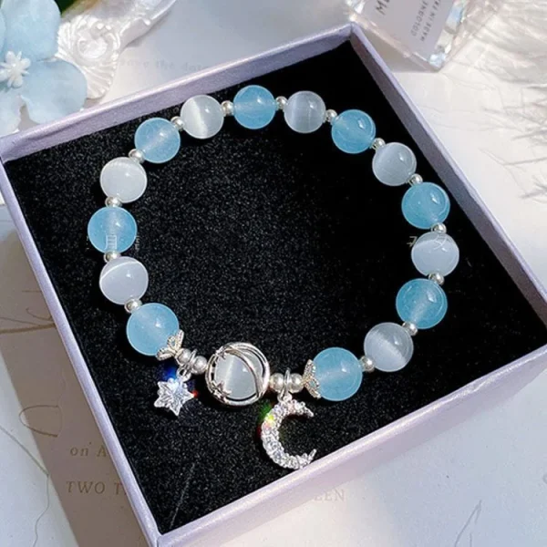 New Simple Beads Crystal Bracelet For Women Girls Korean ins Flower Fox Feather Tassel Bracelets Best Friend Jewelry Gifts 2024 - Image 18
