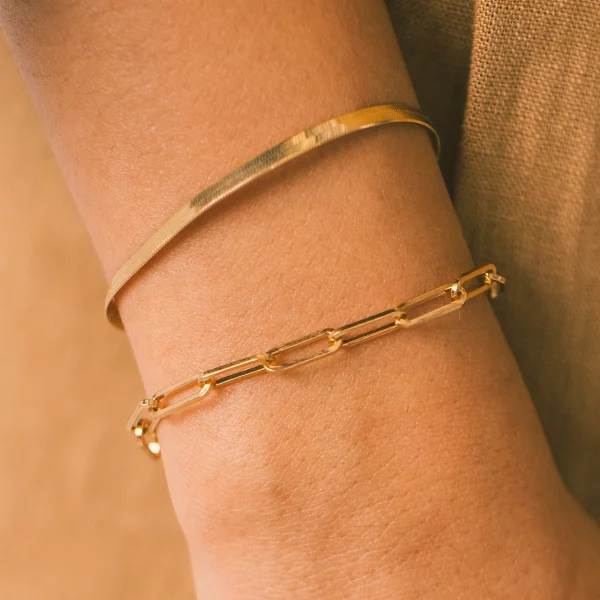 SUNIBI Classic Snake Chain Bracelets for Women Trend  Fashion Stainless Steel Cuban Chain Bracelet Trendy Woman Gifts Jewelry - Image 5