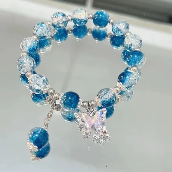 New Simple Beads Crystal Bracelet For Women Girls Korean ins Flower Fox Feather Tassel Bracelets Best Friend Jewelry Gifts 2024 - Image 26