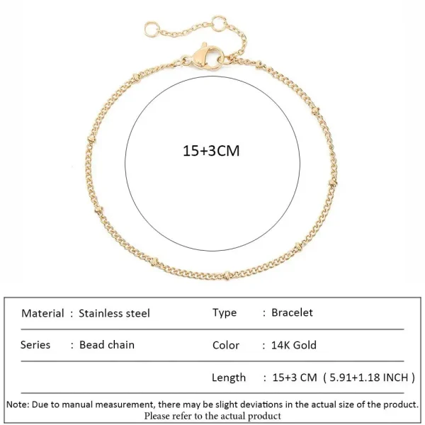 SUNIBI Classic Snake Chain Bracelets for Women Trend  Fashion Stainless Steel Cuban Chain Bracelet Trendy Woman Gifts Jewelry - Image 30