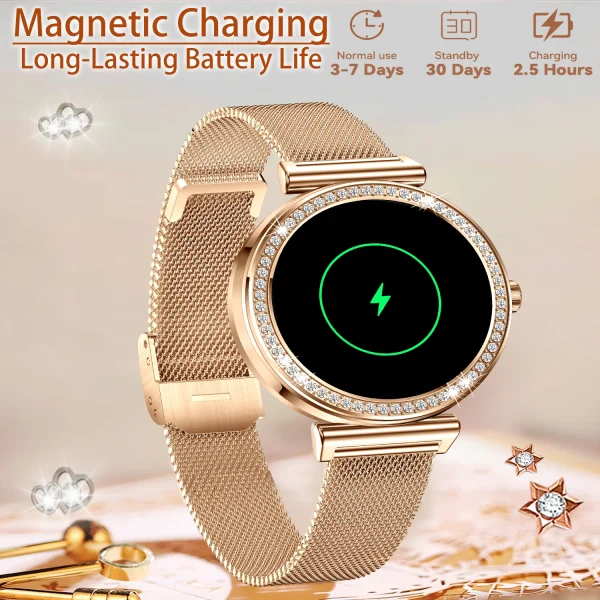 Women Smart Watch(Wireless Calls),1.29" Touchscreen Smartwatch for iPhone/Android with Sport Modes, Women Function/Perfect Gifts - Image 3