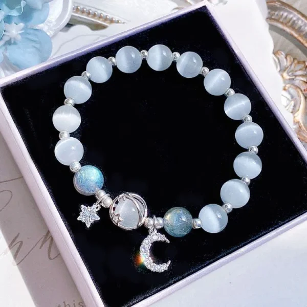 New Simple Beads Crystal Bracelet For Women Girls Korean ins Flower Fox Feather Tassel Bracelets Best Friend Jewelry Gifts 2024 - Image 15