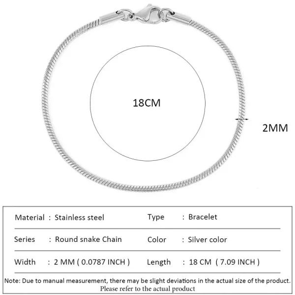 SUNIBI Classic Snake Chain Bracelets for Women Trend  Fashion Stainless Steel Cuban Chain Bracelet Trendy Woman Gifts Jewelry - Image 7