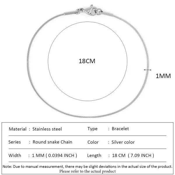 SUNIBI Classic Snake Chain Bracelets for Women Trend  Fashion Stainless Steel Cuban Chain Bracelet Trendy Woman Gifts Jewelry - Image 39