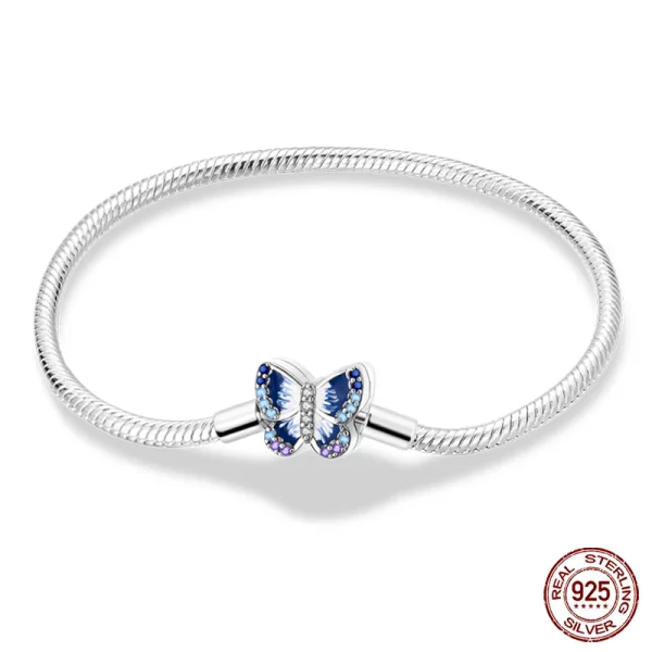 Bracelet Silver 925 Original 17-20CM Star Moon Sun Four Leaf Clover Green Zircon Bracelets Fit DIY Charms Birthday Jewelry Gifts - Image 22