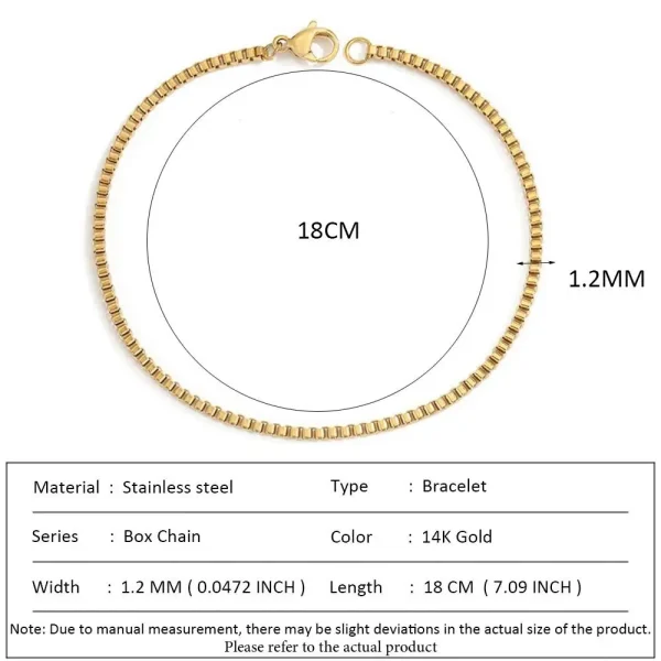 SUNIBI Classic Snake Chain Bracelets for Women Trend  Fashion Stainless Steel Cuban Chain Bracelet Trendy Woman Gifts Jewelry - Image 10
