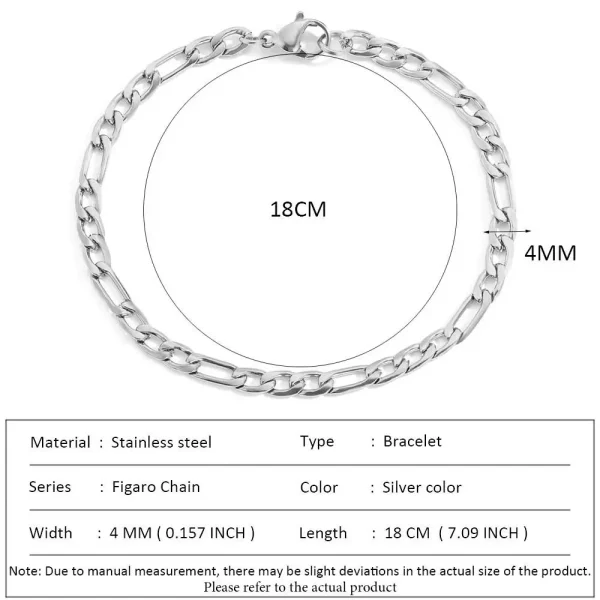 SUNIBI Classic Snake Chain Bracelets for Women Trend  Fashion Stainless Steel Cuban Chain Bracelet Trendy Woman Gifts Jewelry - Image 41