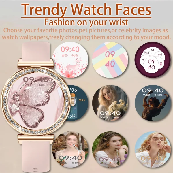 Women Smart Watch(Wireless Calls),1.29" Touchscreen Smartwatch for iPhone/Android with Sport Modes, Women Function/Perfect Gifts - Image 4
