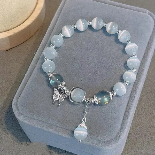 New Simple Beads Crystal Bracelet For Women Girls Korean ins Flower Fox Feather Tassel Bracelets Best Friend Jewelry Gifts 2024 - Image 13