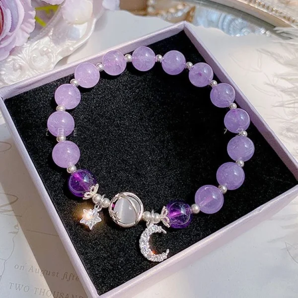 New Simple Beads Crystal Bracelet For Women Girls Korean ins Flower Fox Feather Tassel Bracelets Best Friend Jewelry Gifts 2024 - Image 14