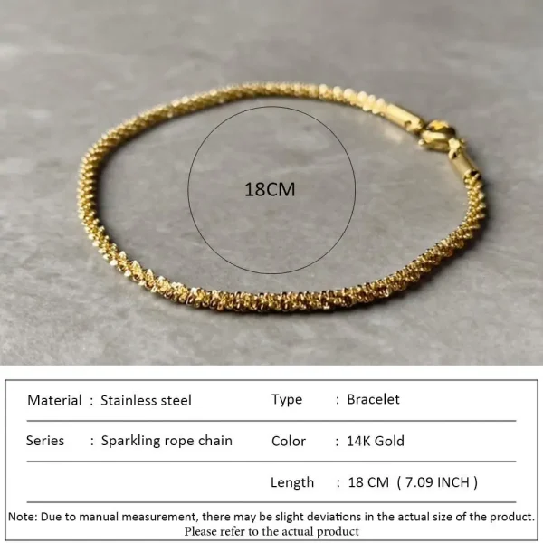 SUNIBI Classic Snake Chain Bracelets for Women Trend  Fashion Stainless Steel Cuban Chain Bracelet Trendy Woman Gifts Jewelry - Image 27