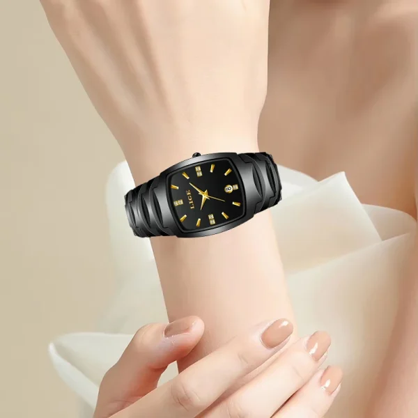 LIGE Fashion Luxury Woman Watch Simple Elegant Stainless Steel Casual Quartz Watches for Women Calendar Ladies Romantic Gift New - Image 11