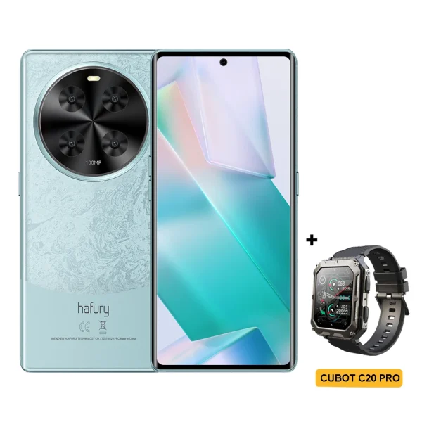 Cubot Hafury Meet, Smartphone Android, 6.67" 120Hz AMOLED Curved Screen, 24GB RAM(12GB+12GB), 256GB ROM, Helio G99,100MP,NFC, - Image 9