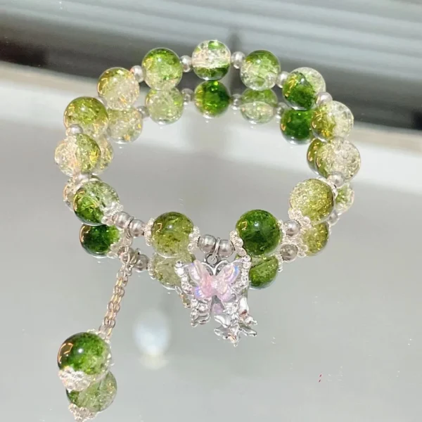 New Simple Beads Crystal Bracelet For Women Girls Korean ins Flower Fox Feather Tassel Bracelets Best Friend Jewelry Gifts 2024 - Image 16