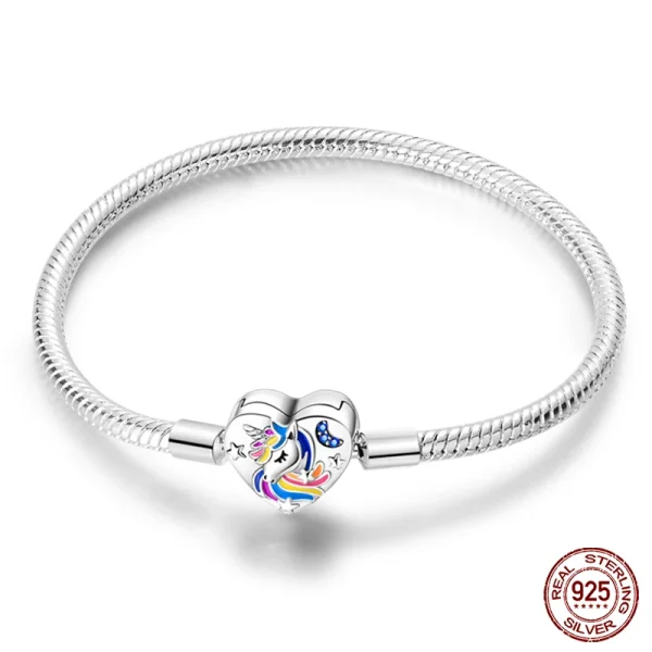 Bracelet Silver 925 Original 17-20CM Star Moon Sun Four Leaf Clover Green Zircon Bracelets Fit DIY Charms Birthday Jewelry Gifts - Image 35