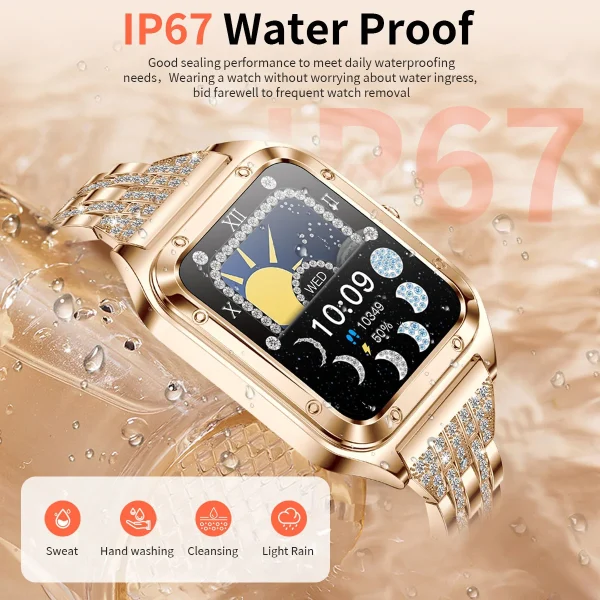 LIGE Smart Watch Woman Sport Fitnes AI Voice Control Full Touch Bracelet Bluetooth Call Waterproof For Fashion Ladies Smartwatch - Image 6