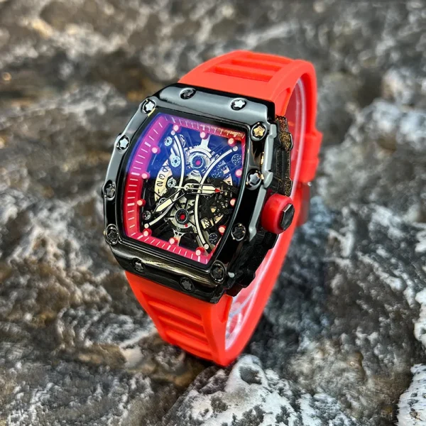 Men's Watch Light Luxury Brand Wine Barrel dial Fashionable Night Glow Sports Watch Calendar Clock Reloj L146 - Image 4