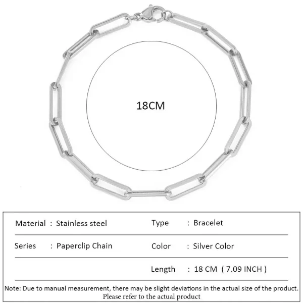 SUNIBI Classic Snake Chain Bracelets for Women Trend  Fashion Stainless Steel Cuban Chain Bracelet Trendy Woman Gifts Jewelry - Image 12