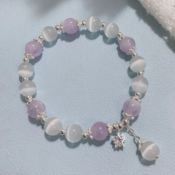 New Simple Beads Crystal Bracelet For Women Girls Korean ins Flower Fox Feather Tassel Bracelets Best Friend Jewelry Gifts 2024 - Image 12
