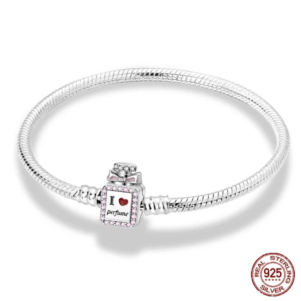 Bracelet Silver 925 Original 17-20CM Star Moon Sun Four Leaf Clover Green Zircon Bracelets Fit DIY Charms Birthday Jewelry Gifts - Image 20