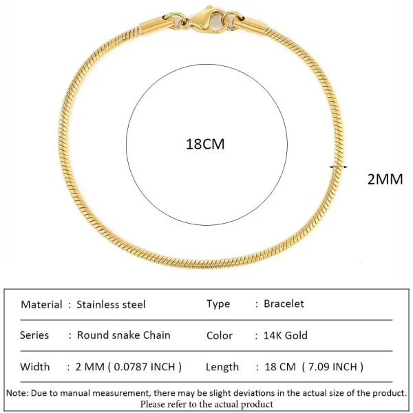 SUNIBI Classic Snake Chain Bracelets for Women Trend  Fashion Stainless Steel Cuban Chain Bracelet Trendy Woman Gifts Jewelry - Image 47
