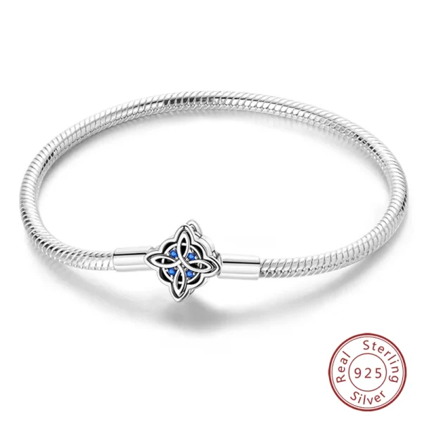 Bracelet Silver 925 Original 17-20CM Star Moon Sun Four Leaf Clover Green Zircon Bracelets Fit DIY Charms Birthday Jewelry Gifts - Image 58