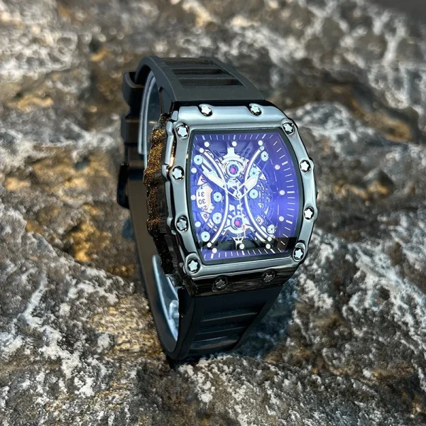 Men's Watch Light Luxury Brand Wine Barrel dial Fashionable Night Glow Sports Watch Calendar Clock Reloj L146 - Image 6