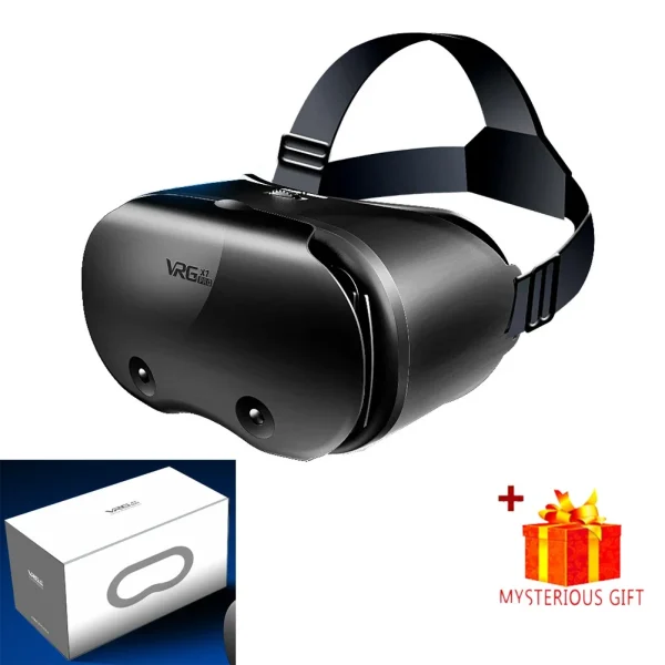 3D Virtual Reality VR Glasses For iPhone Android Smartphone Cell Mobile Phone Helmet Headset Wirth Real With Controller Lenses - Image 7