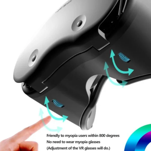 Original VRGpro X7 VR Virtual Reality 3D Glasses Box VR Google Cardboard Helmet for IOS Android 5-7" Smartphone,Wireless Rocker - Image 5