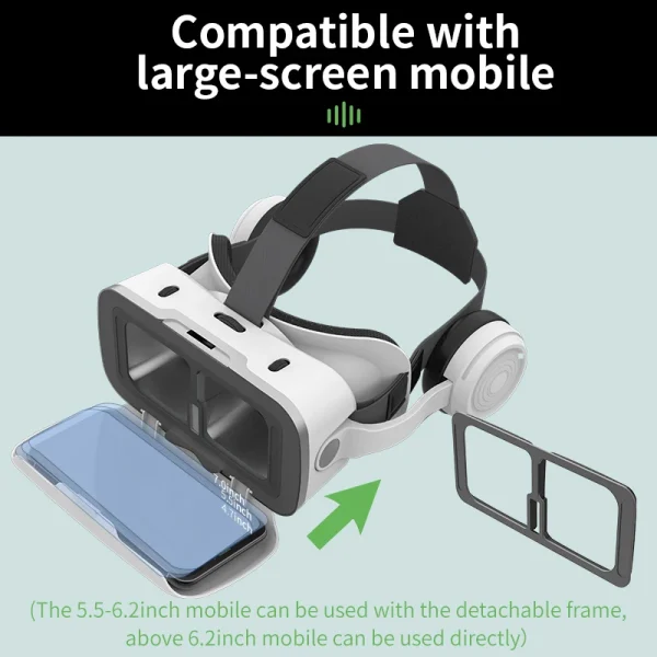 G15E VR Glasses IMAX 3D Movies Virtual Reality VR Glasses Google Cardboard Box VR Helmet for 4.7-7" Phone,Support Game Joystick - Image 5